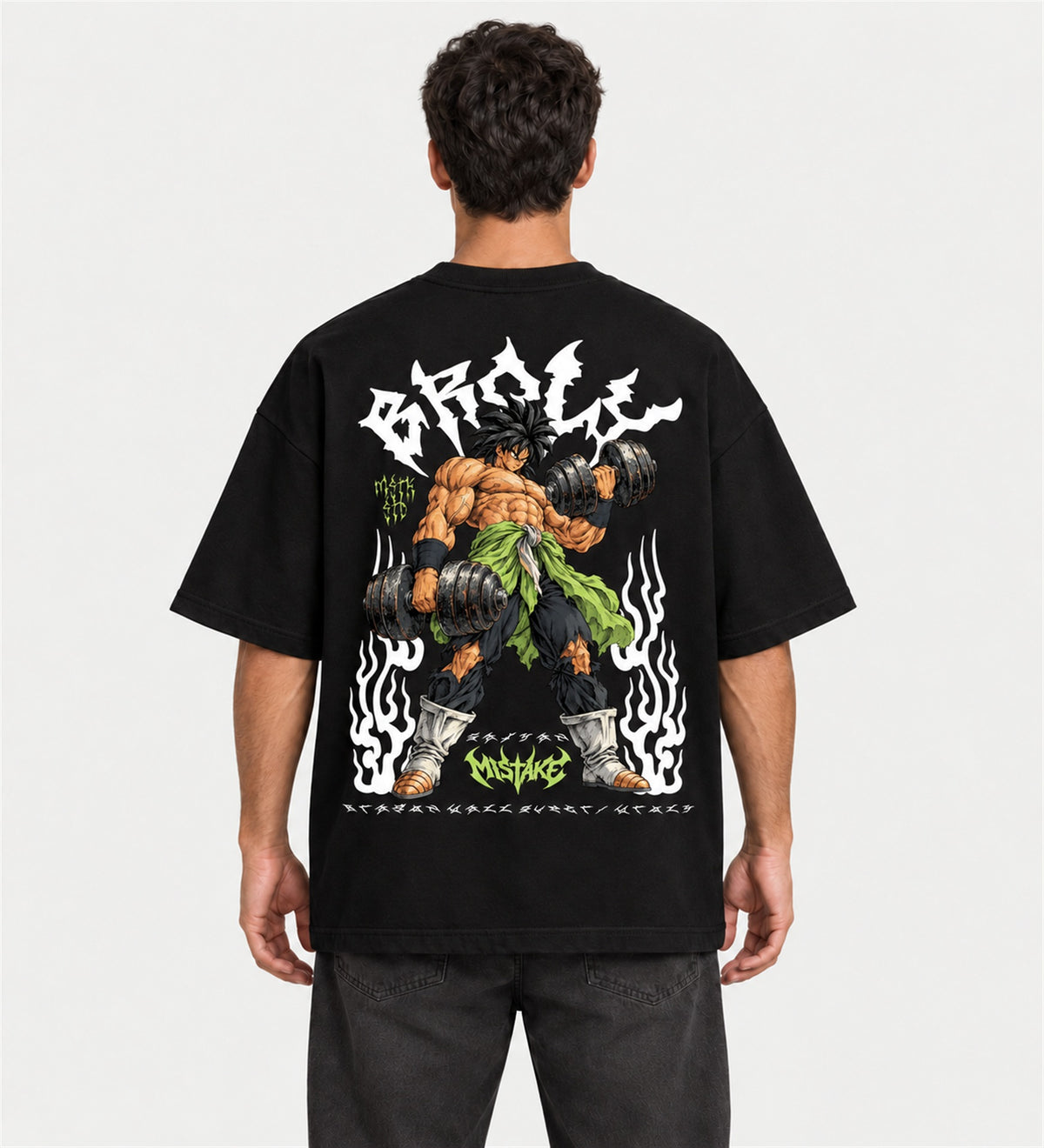 Camiseta Oversized Suedine Primal Blood Broly