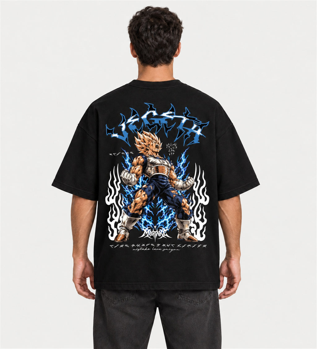 Camiseta Oversized Suedine Royal Ascension Vegeta