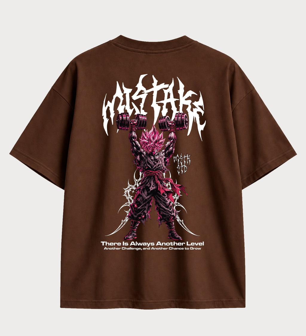 Camiseta Oversized Suedine Goku Black Rosé Gym
