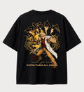 Camiseta oversized Pokémon Catch Them All Again – costas, cor preta