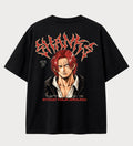 Camiseta oversized Shanks Stand Your Ground One Piece – costas, cor preta