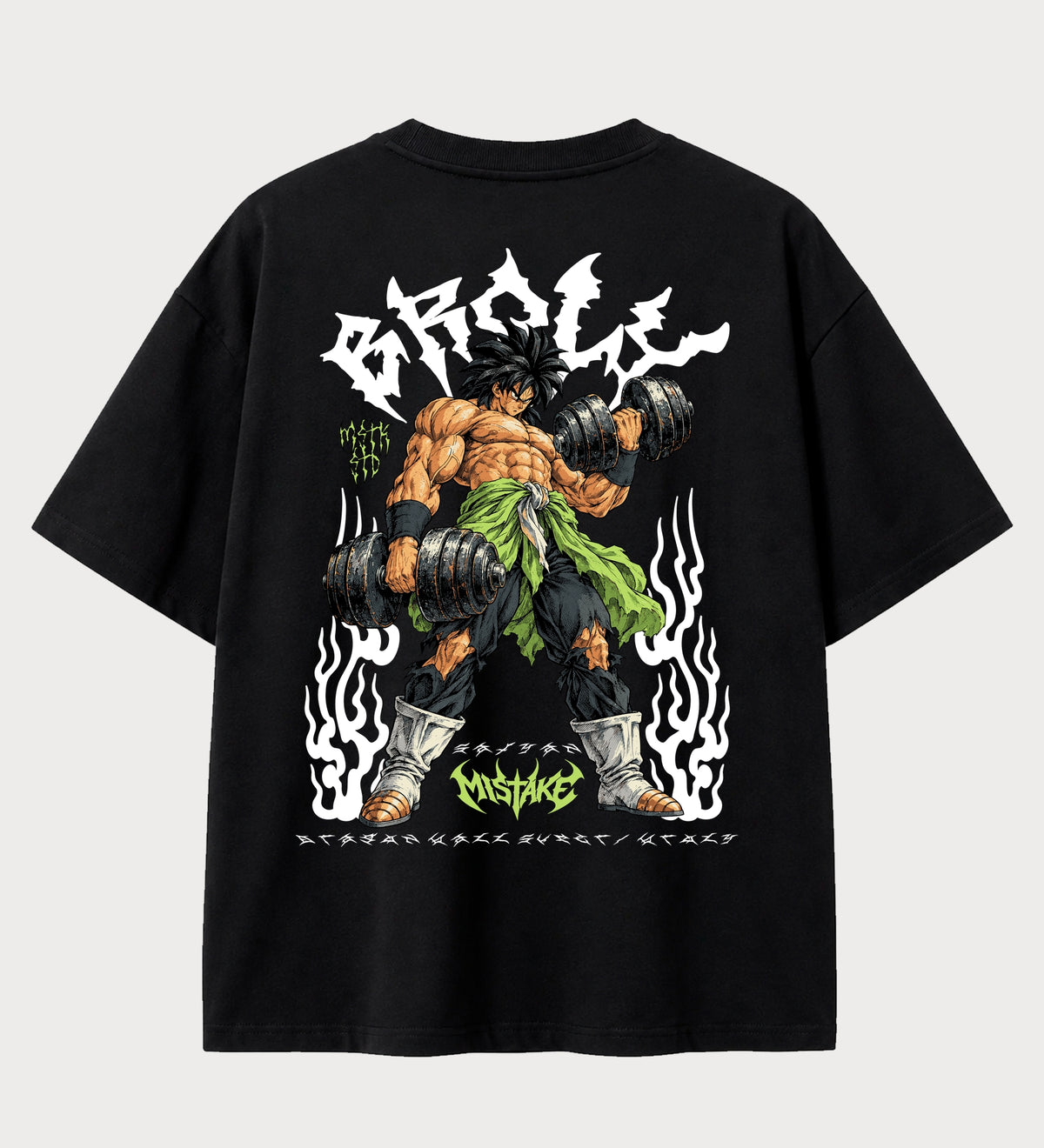 Camiseta Oversized Suedine Primal Blood Broly