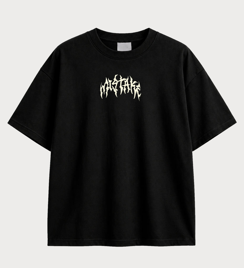 Camiseta oversized Goku Black Deadlift – frente, cor preta