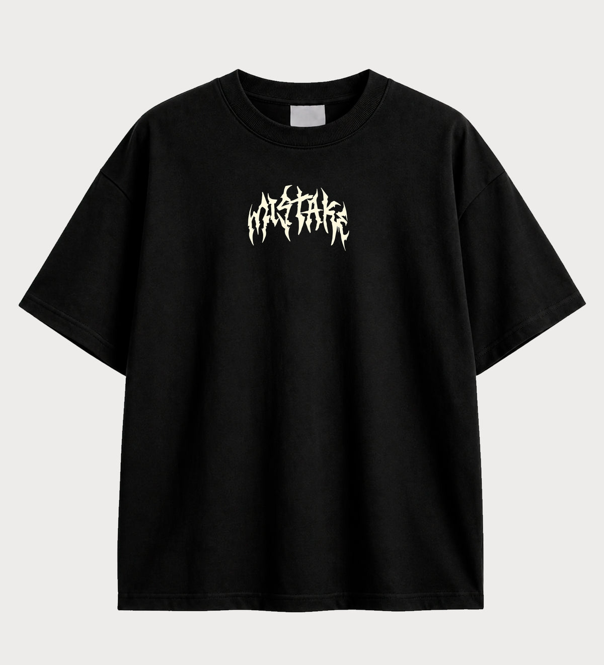 Camiseta oversized Goku Black Deadlift – frente, cor preta