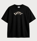 Camiseta oversized Luffy Gear 5 Chase Freedom One Piece – frente, cor preta