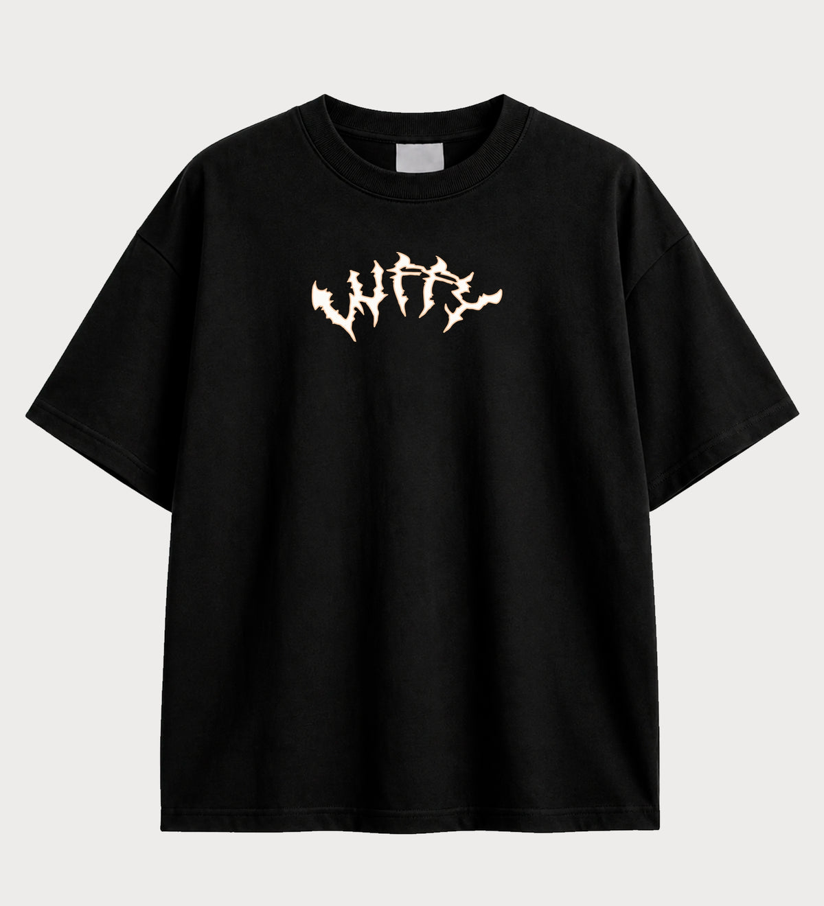 Camiseta oversized Luffy Gear 5 Chase Freedom One Piece – frente, cor preta