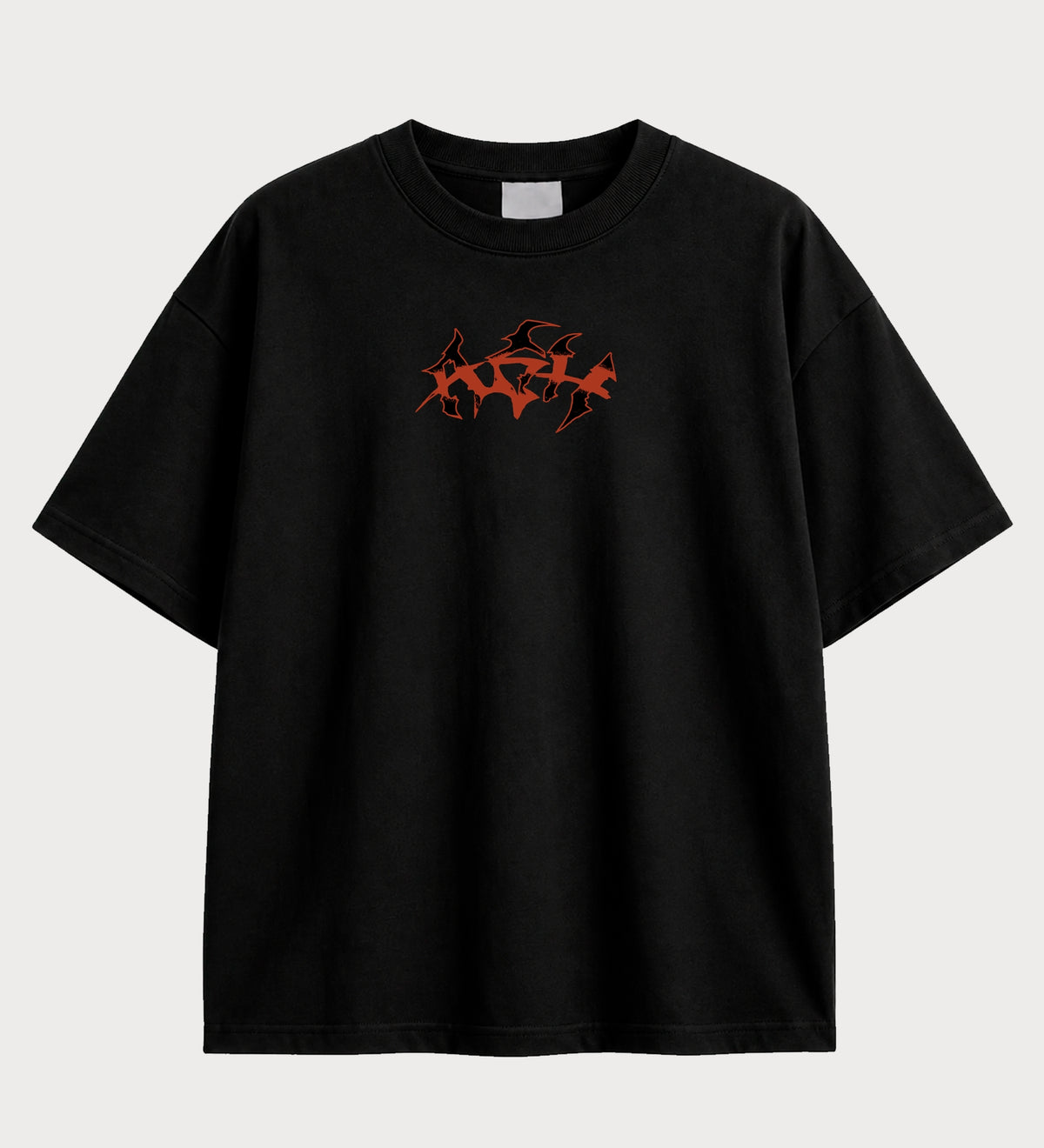 Camiseta oversized Pokémon Ash Master of All – frente, cor preta
